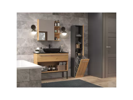 Etagère de salle de bains Nel IV ANTHRACITE ARTISAN