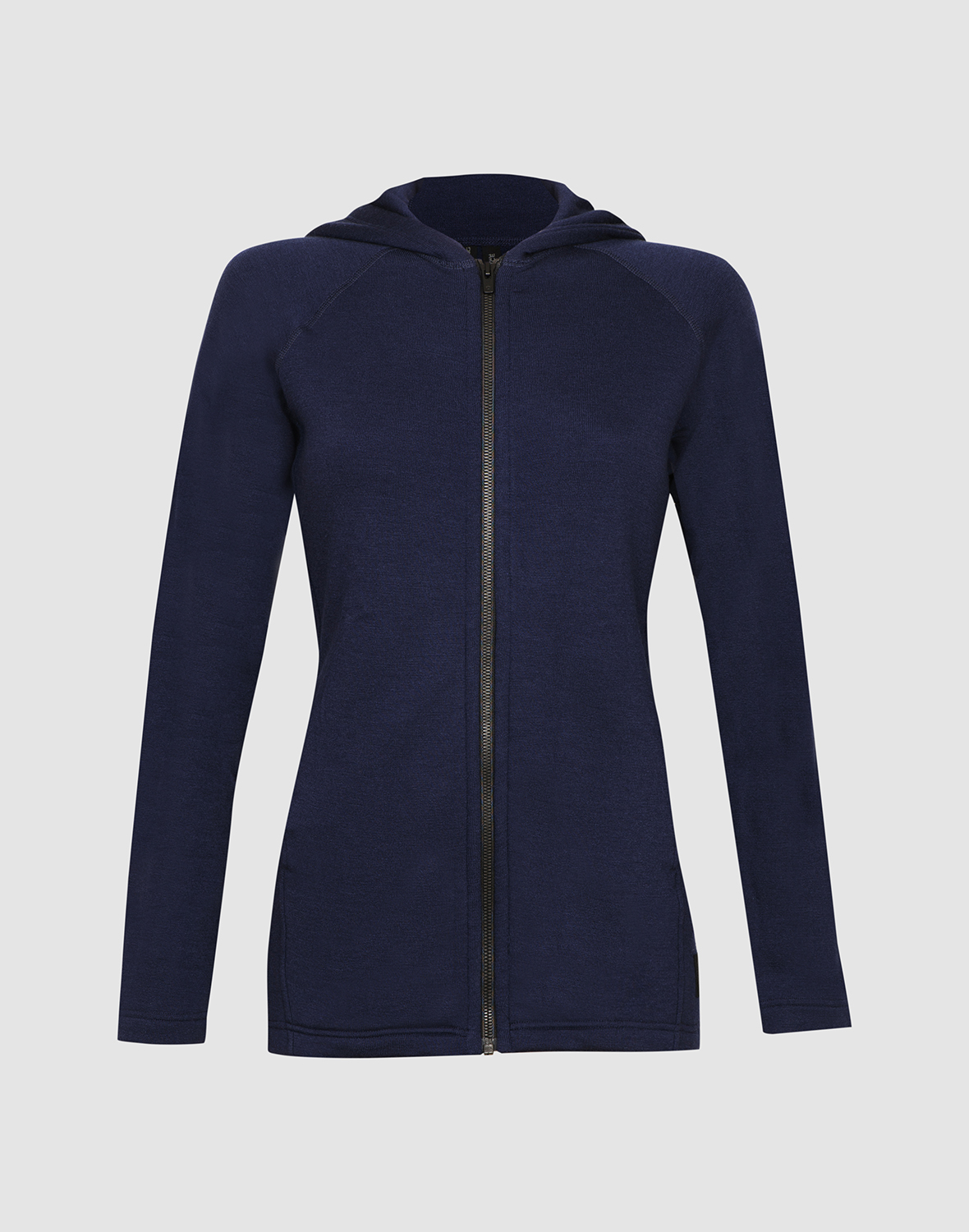 Vest met capuchon van merinowollen terry voor dames