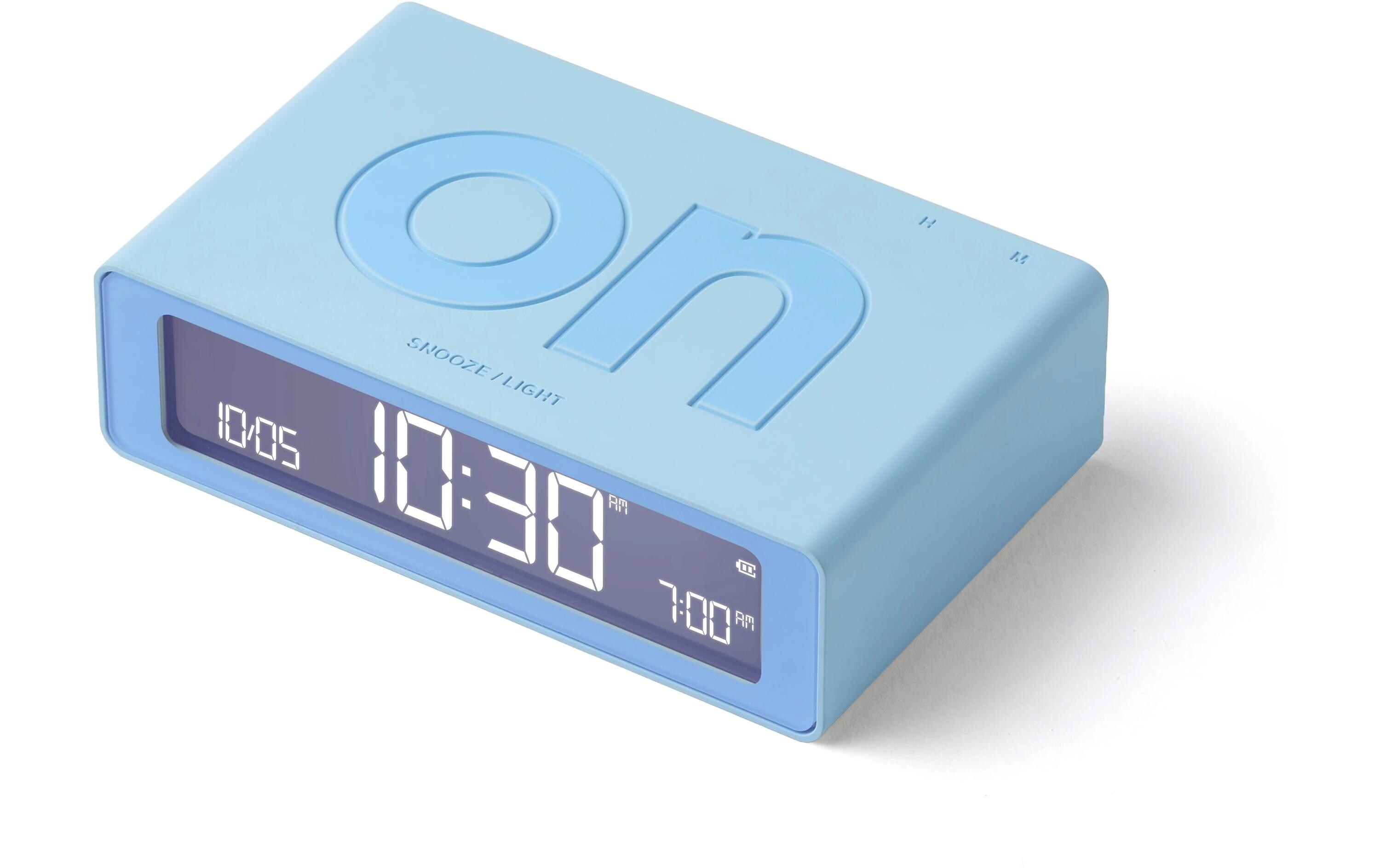 Digitalwecker Flip Mini HellblauMini LCD-Wecker mit Umkehrfunktion (On/Off)