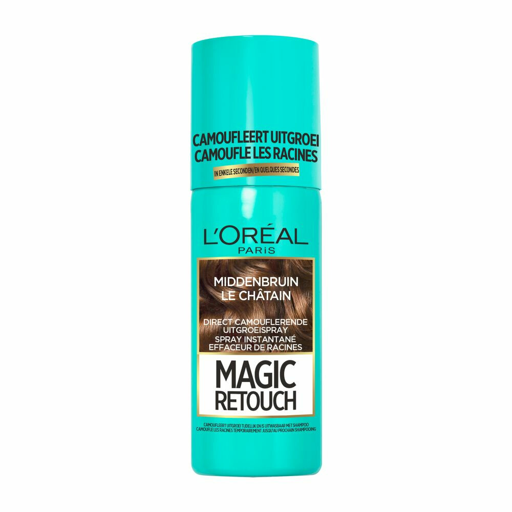 L'Oréal Magic Retouch Uitgroeispray Middenbruin75 ml