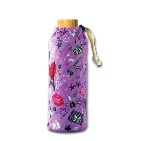 Xanadoo Glas Trinkflasche Girl's Stuff, 500 ml