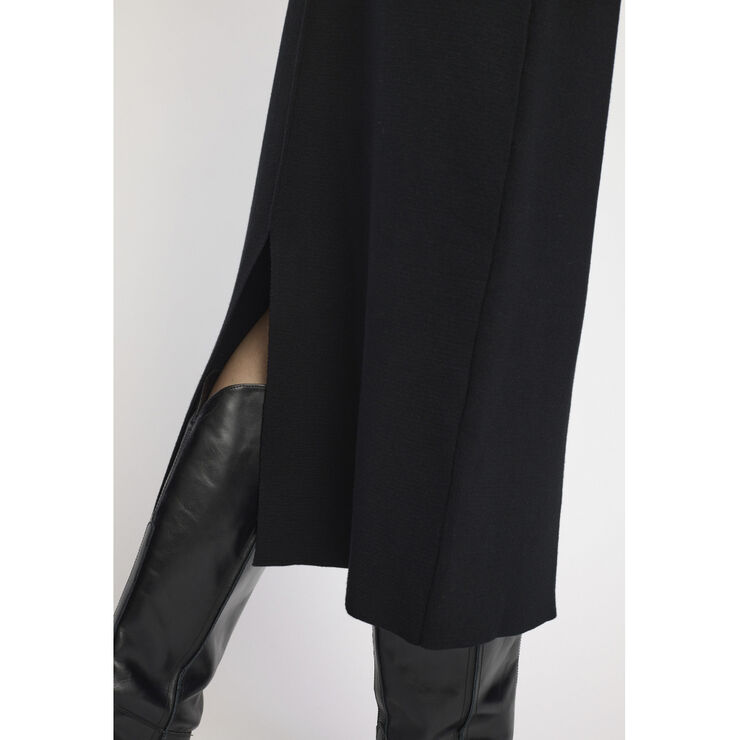 Soft Rebels SRHenrietta Slit Skirt knit Black
