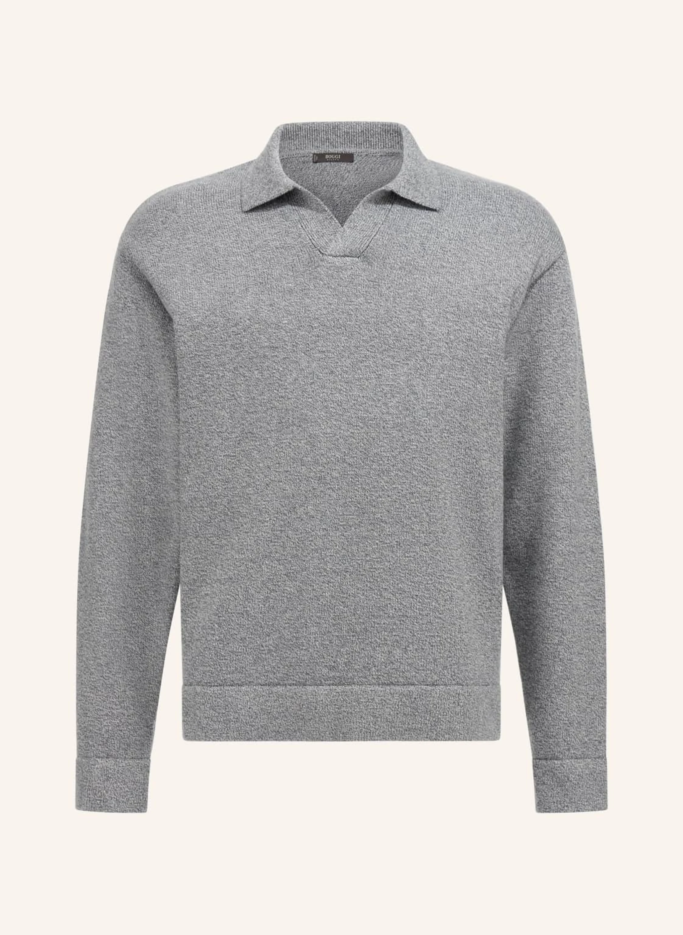 BOGGI MILANO Strick-Poloshirt