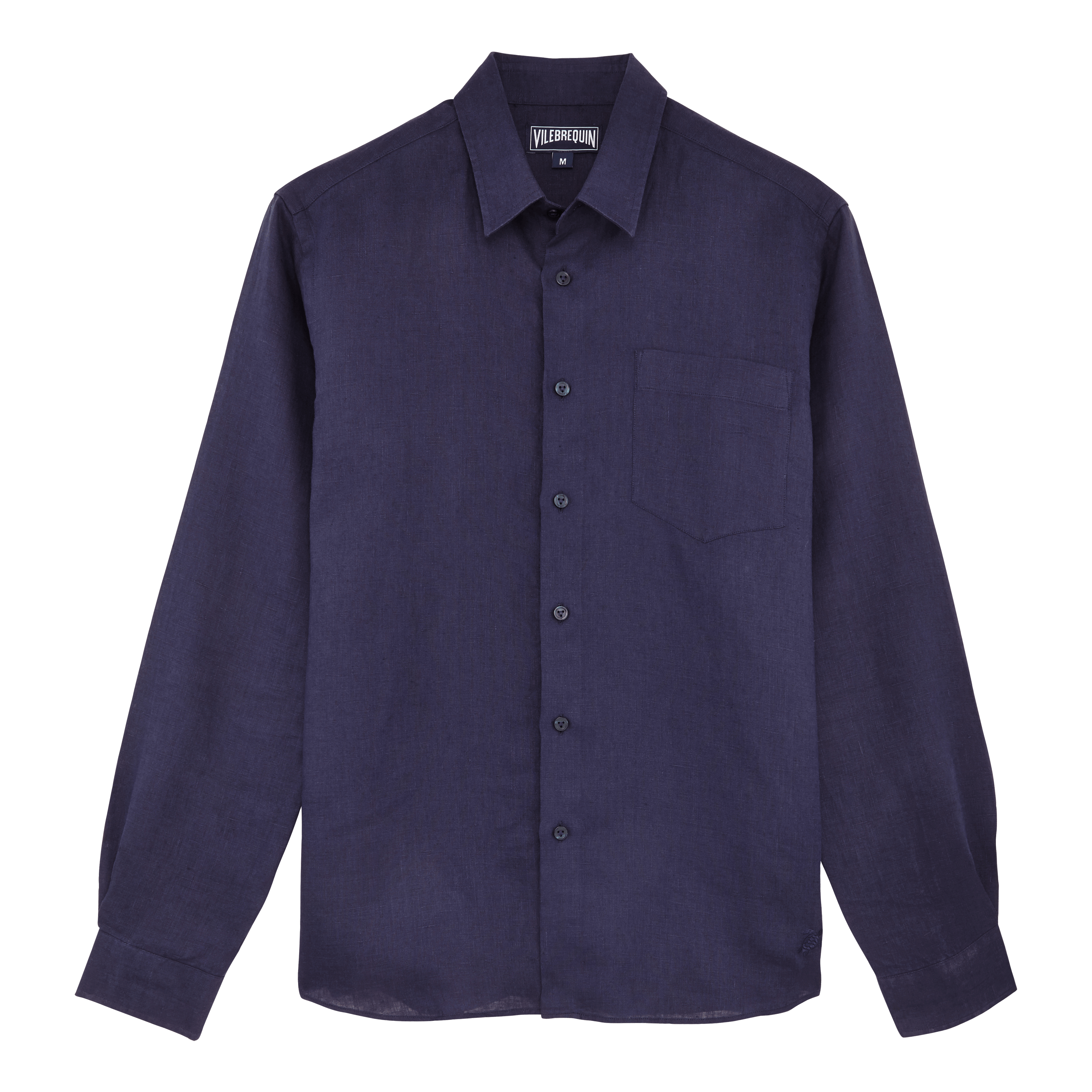 Chemise en lin homme unie
