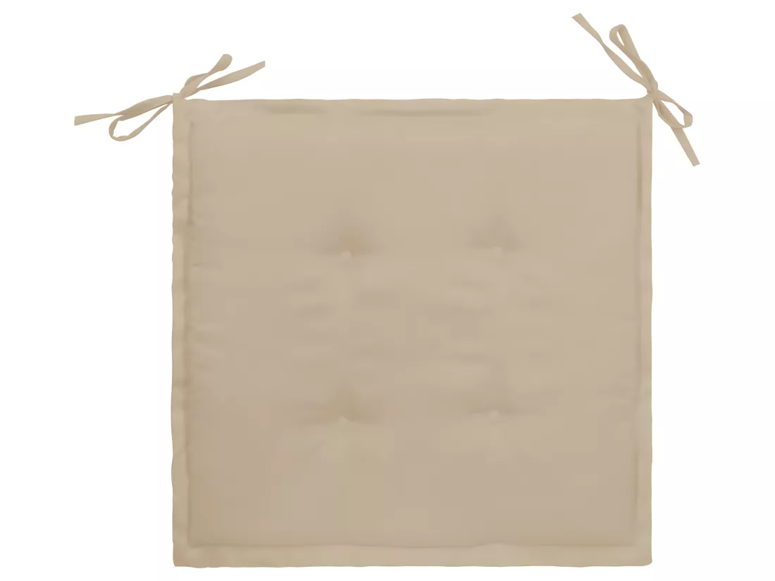 lot de 4 coussins beige 40 x 40 x 3 cm DEC021724