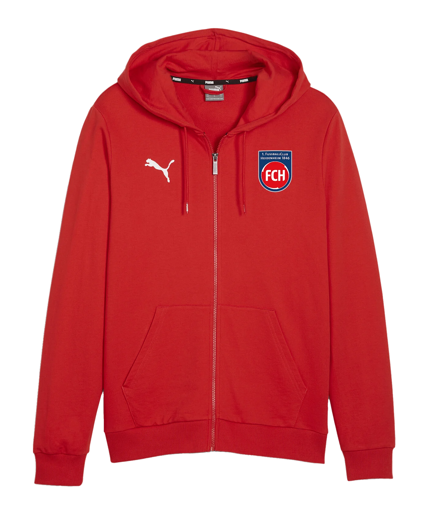 PUMA 1. FC Heidenheim Kapuzenjacke Rot F01
