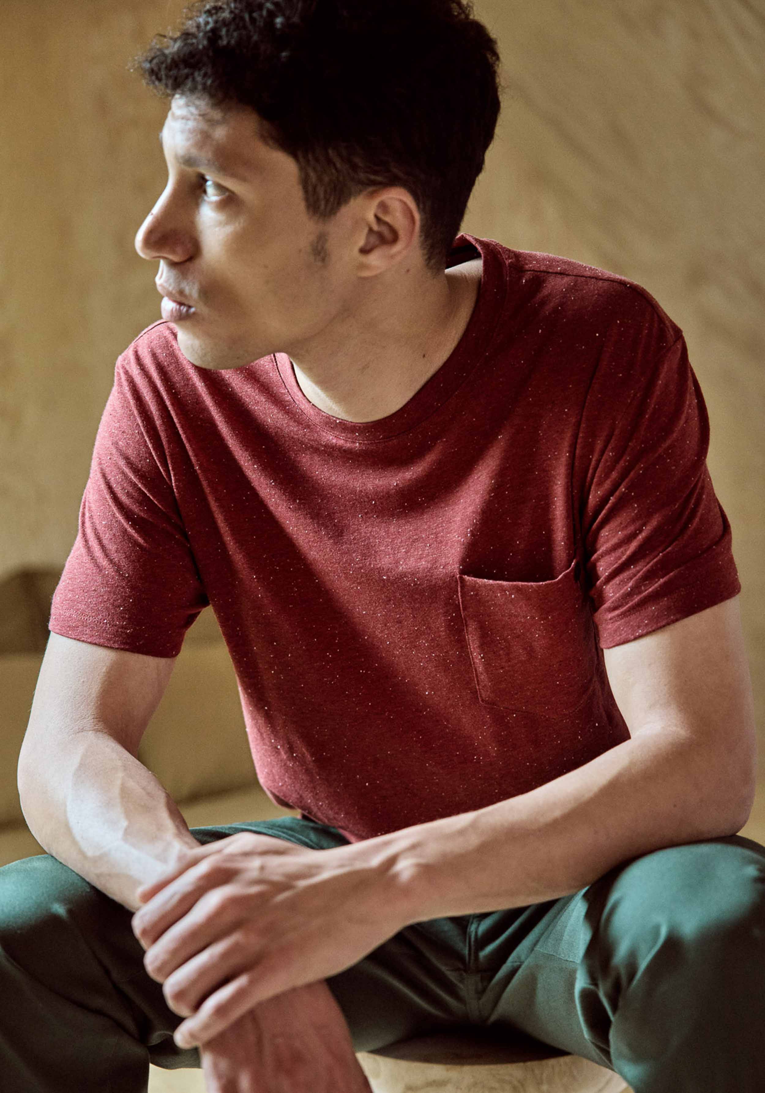 Faguo T-Shirt Olonne Knit Burgundy