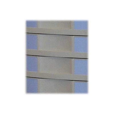 Module 4 tiroirs pour armoire à rideaux - hauteur 100 mm - gris/bleu