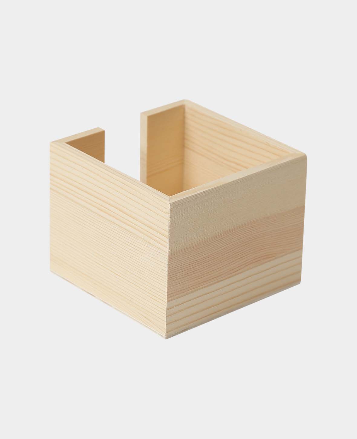 (11.5x9.2cm) Holz Zettelbox Notizzettelhalter DIY Schreibtisch Zubehör - Braun