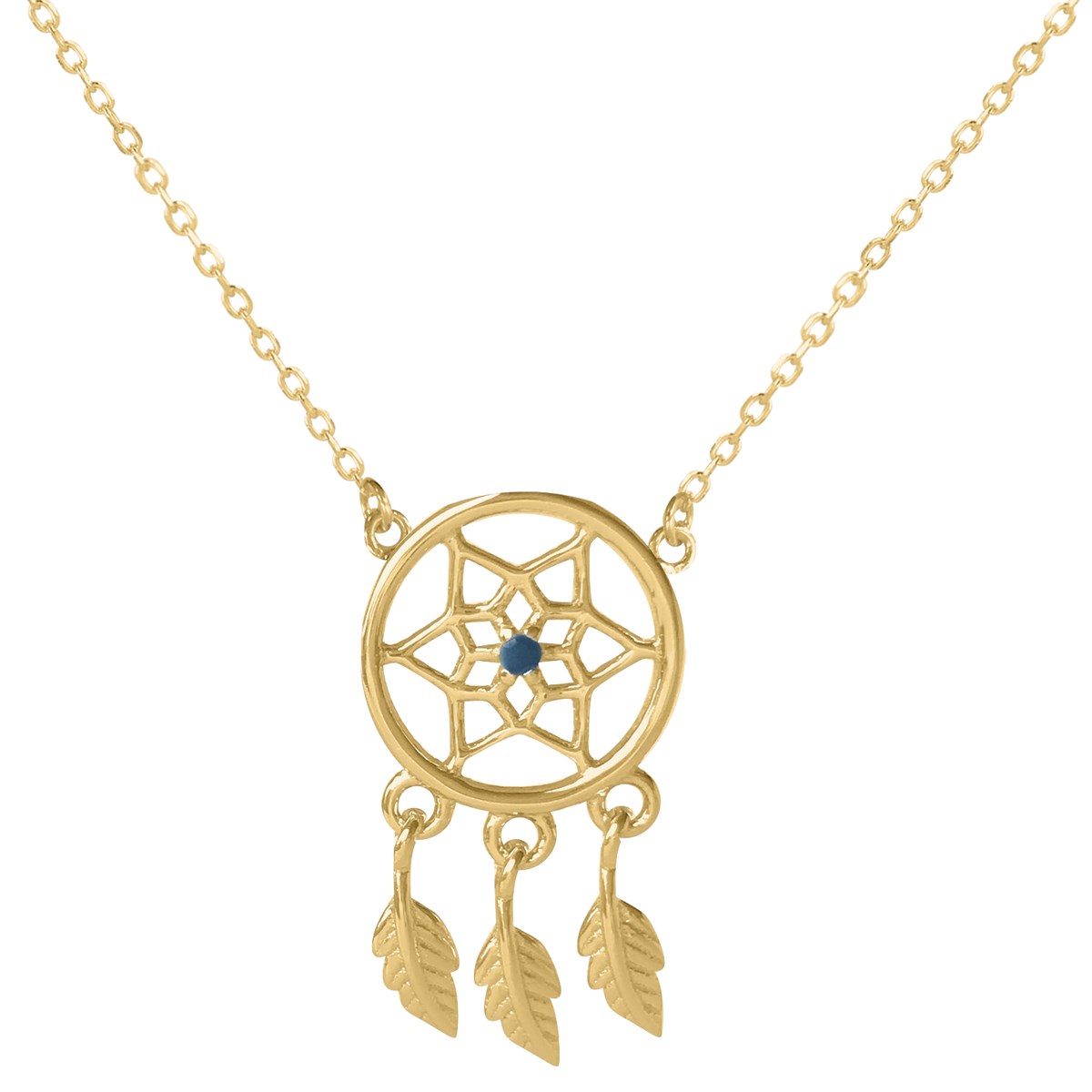 Collier  plaqué or et oxyde de zirconium