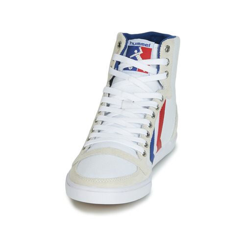 hummel - SLIMMER STADIL HIGH - Blanc / Bleu / Rouge