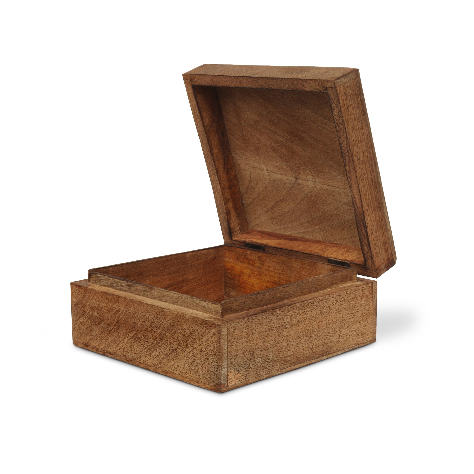 3er-Set Holzschatullen 'Ornamente', Mangoholz natur von fischer's lagerhaus