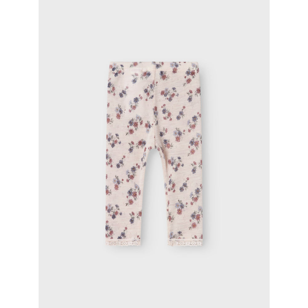 Køb Name It Lilac Ash Wang Uld Needle Leggings Noos