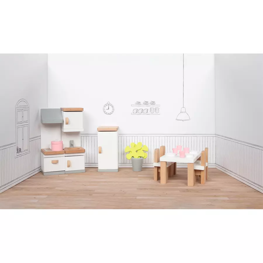 goki Küchenausstattung für das Puppenhaus
