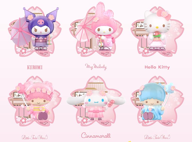 TOPTOY - Sanrio Family Characters - Blossom en Wagashi Series Figuur (Blind Box) (8+1 Types)