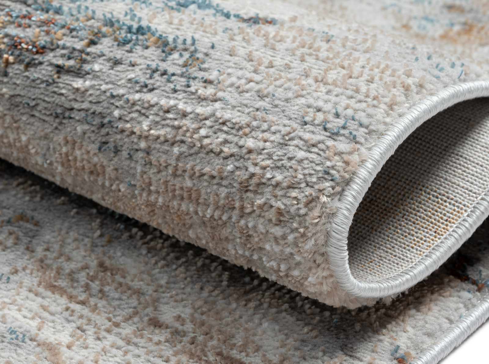 Kurzflorteppich ESME - grau-beige - 200x290 cm