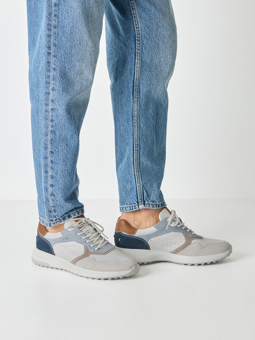 Leren Sneaker - blauw