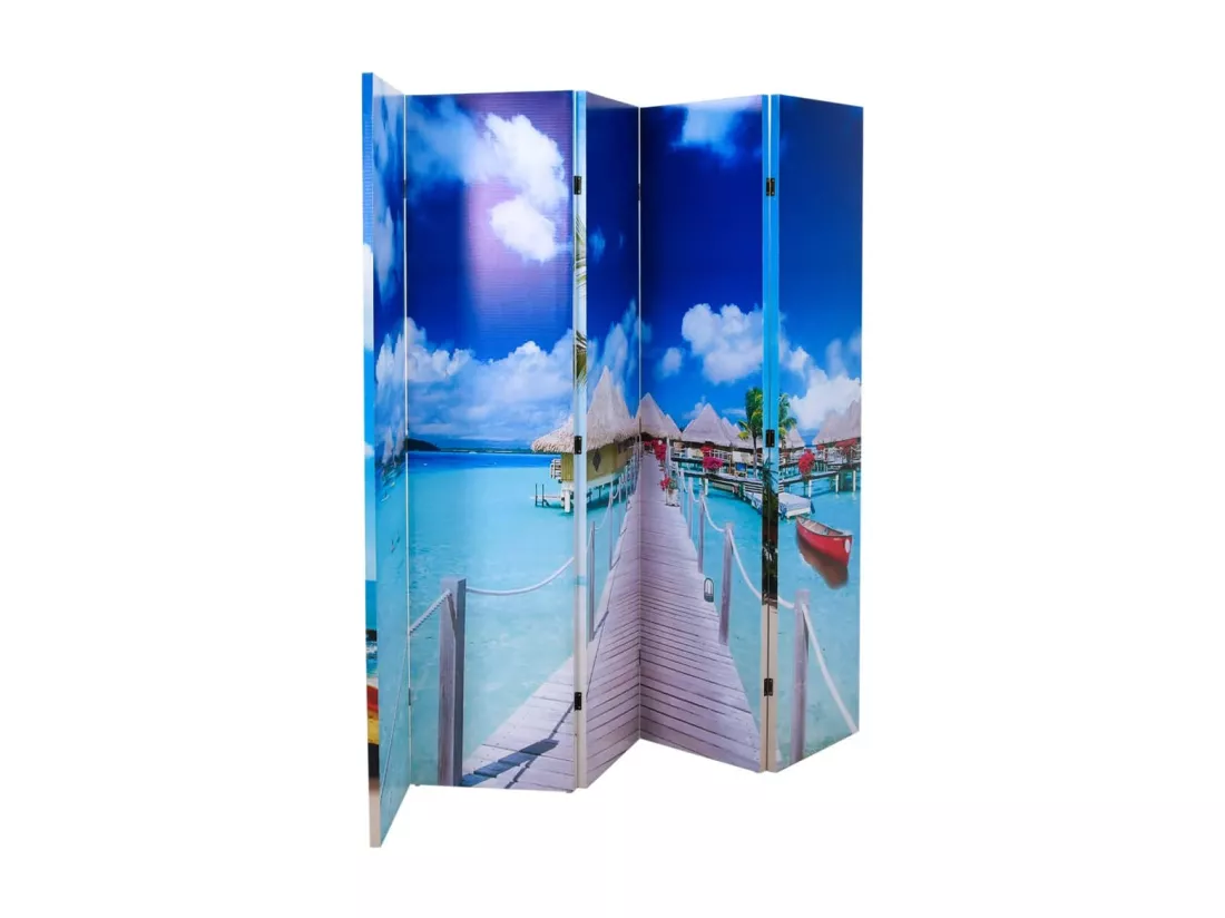 Cloison de séparation pliable 200 x 170 cm Plage