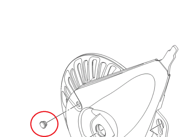 Shimano Rullebremse Smørrehulsdæksel