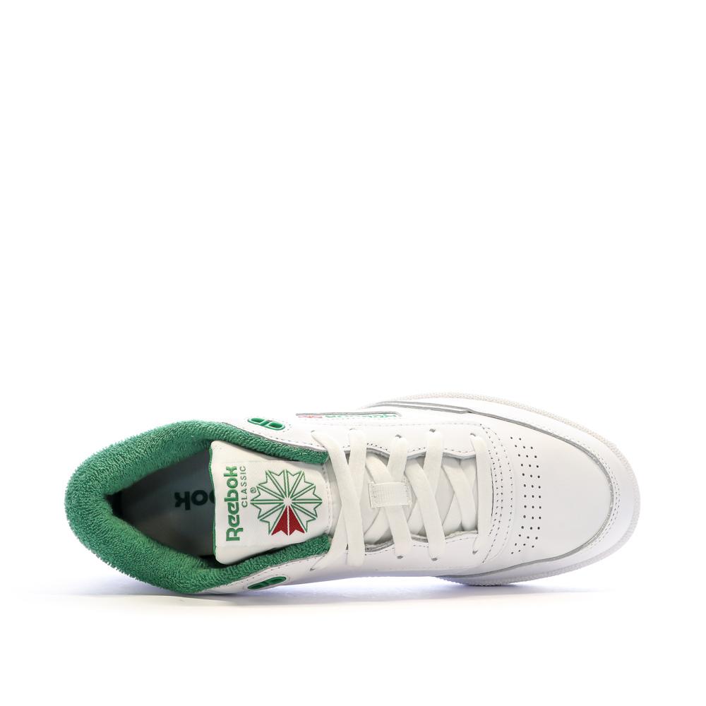 Reebok Baskets Blanches/Vertes Homme Reebok Club