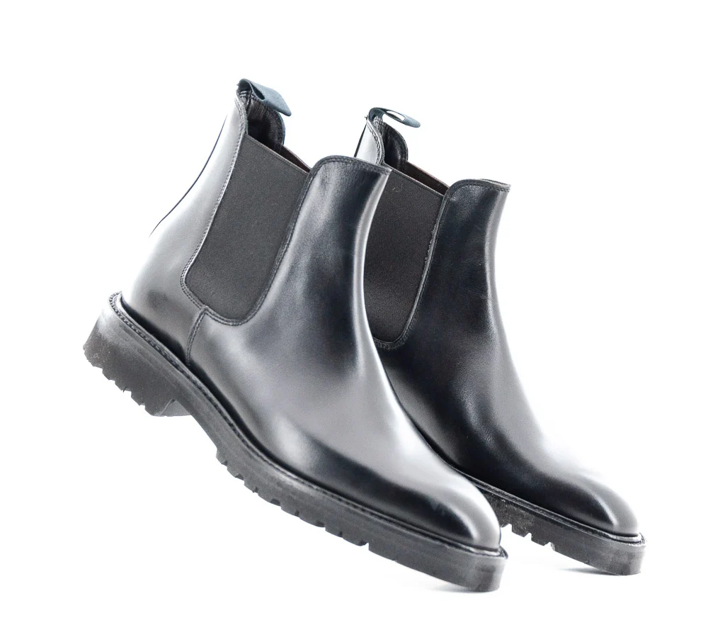 CROCKETT AND JONES - POPPY CALF BLACK