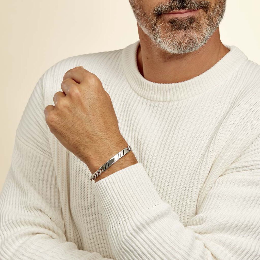 Bracelet Identite Argent Giani