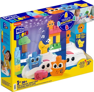 Mega Bloks Rise & Snooze Nattlampe Byggesett