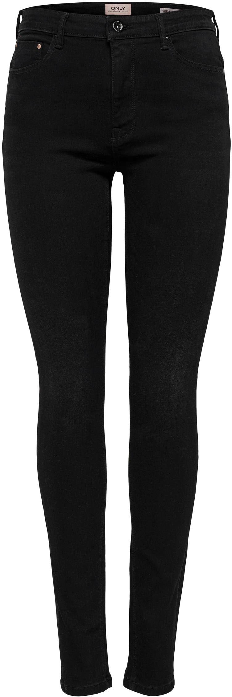 ONLY High-waist-Jeans »ONLPAOLA – Extra-eng geschnittene High-Waist-Jeans«, skinny fit, modisch, Denim, Baumwollmischung
