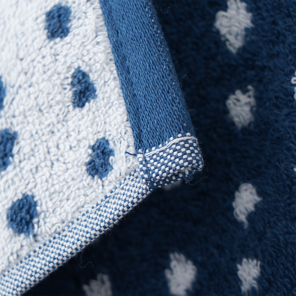 My Home Handtuch mit Punkte-Allover dunkelblau