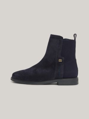 Botas de cano curto Essential Suede Flag Plade
