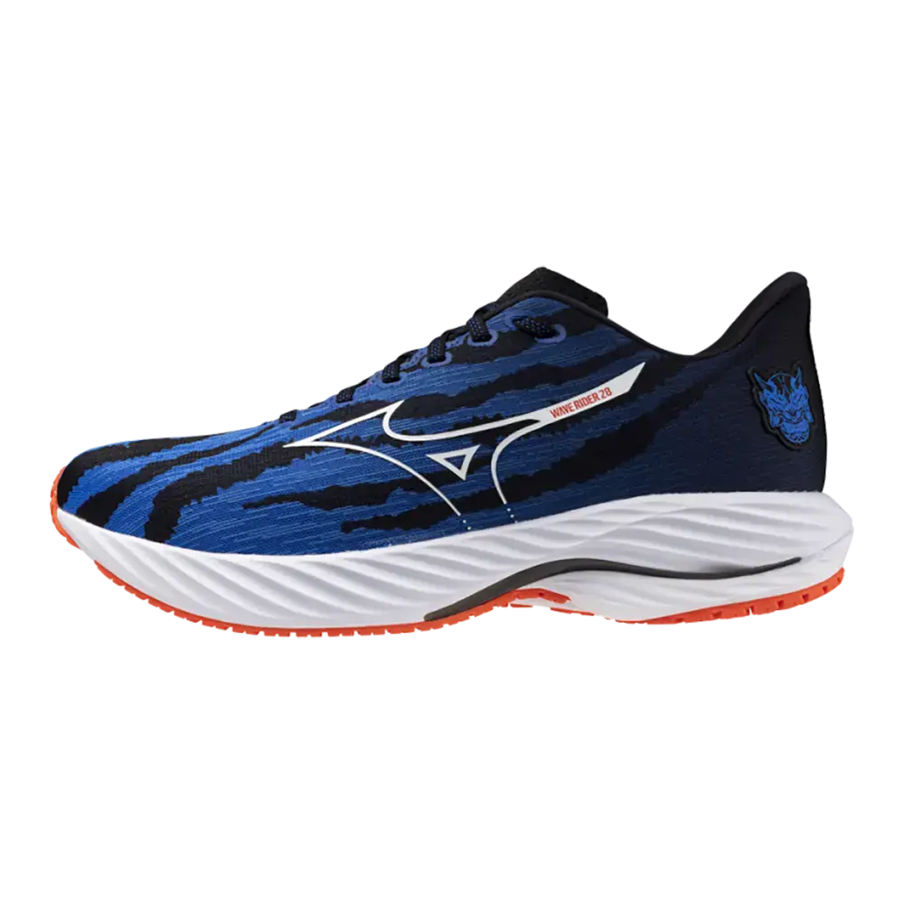 Mizuno Wave Rider 28 Hardloopschoenen Rood/Wit/Blauw Heren