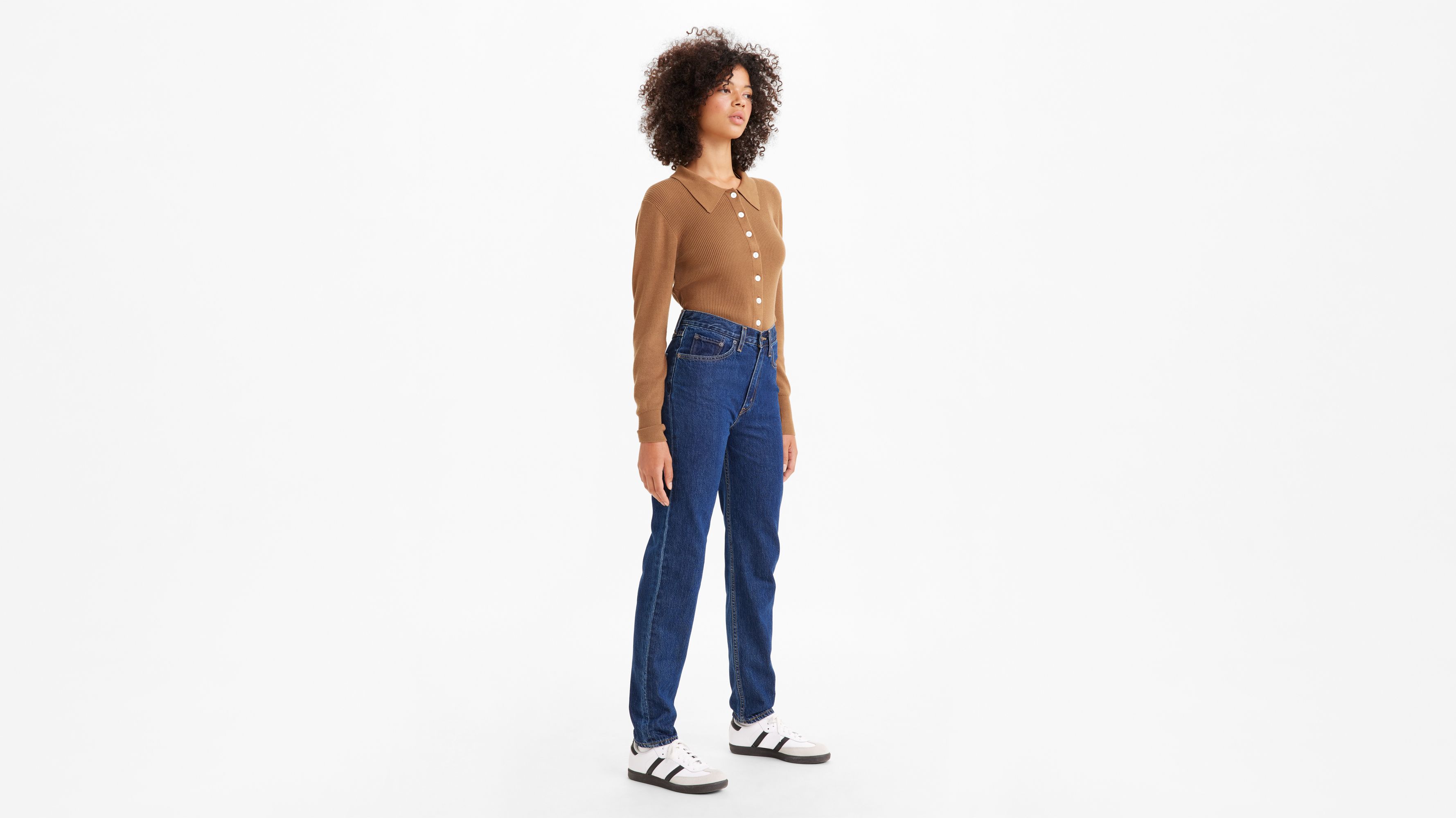 Jean Mom ’80 - Dark Indigo Stonewash - Bleu