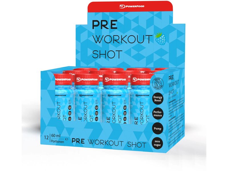 PowerFood One Shot Pre-Workout 12 x 60 ml Protein-Shot