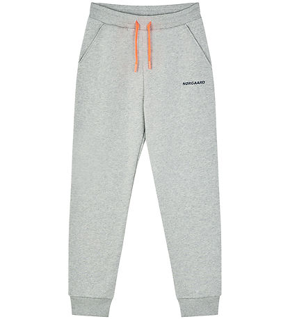 Mads N?rgaard Sweatpants - Poro - Light Grey Melange