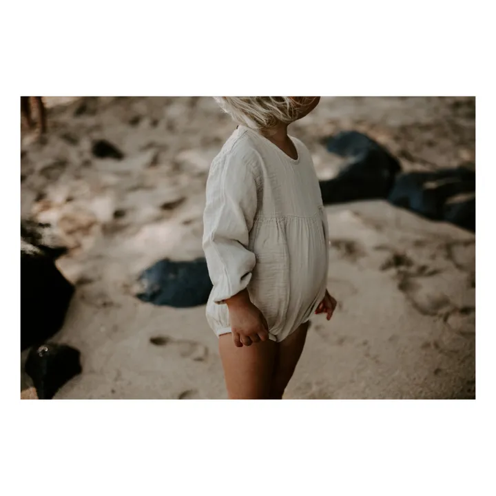 The Simple Folk Barboteuse Coton Bio | Ecru