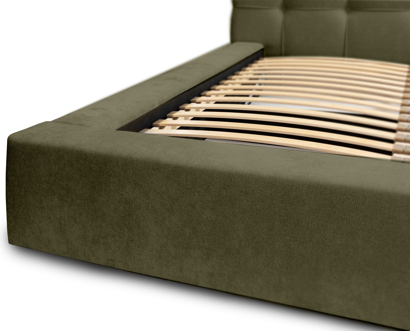 Trae Mobler Grace 180 x 200 cm Gestoffeerd Bed Bosgroen