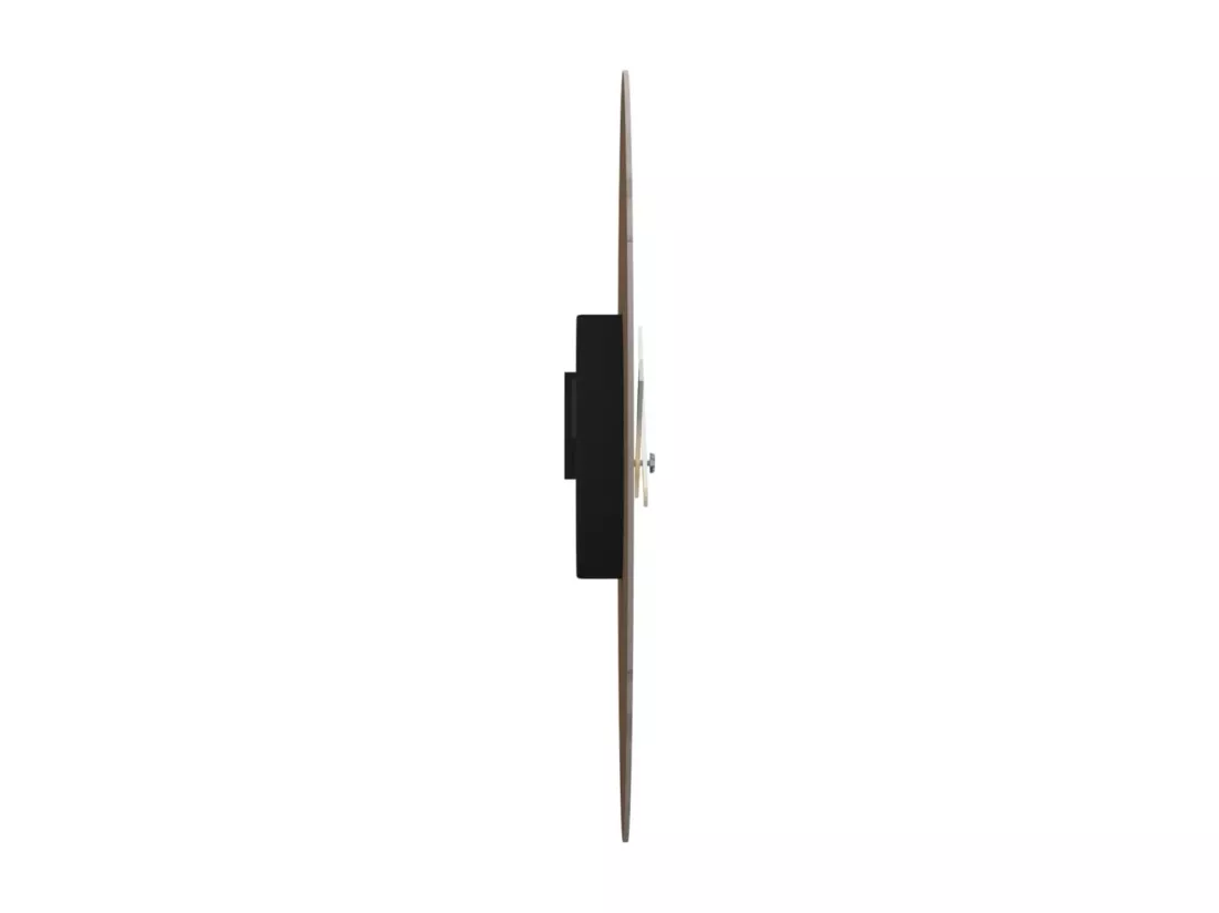 Horloge murale jaune et noir Ø30 cm bois d'ingénierie