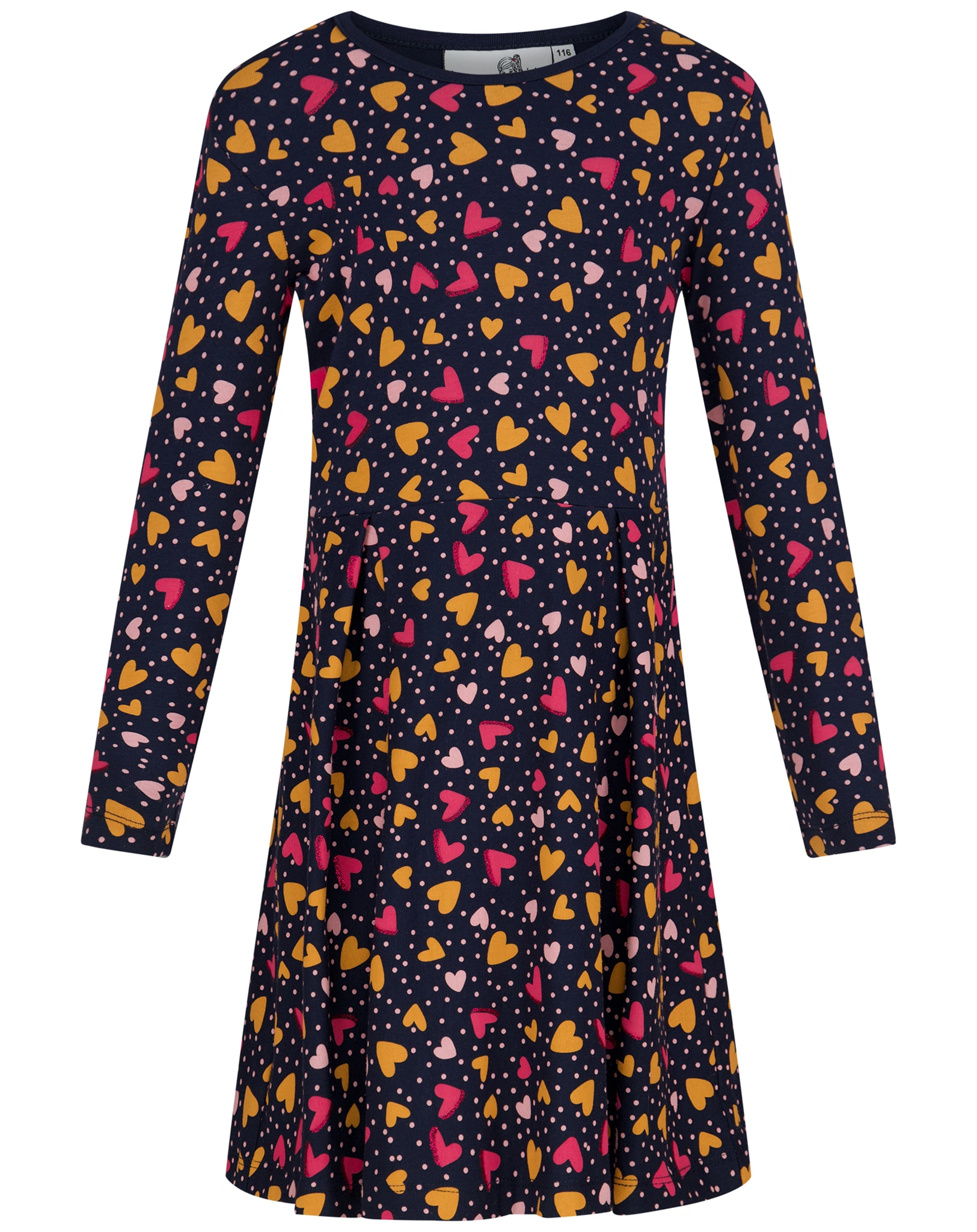 Langarmkleid LOVELY AOP in navy