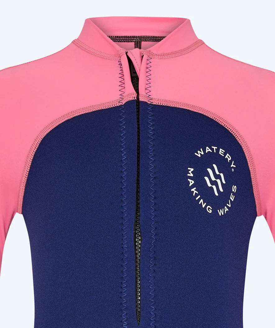 Watery UV våddragt til børn - Calypso Langærmet - Pink