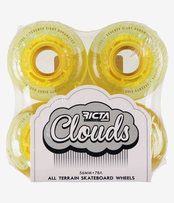 Ricta Hi Vis Clouds Rollen (yellow) 56 mm 78A 4er Pack