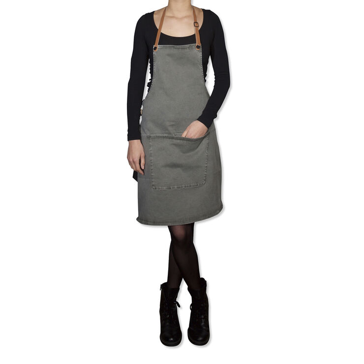 DutchDeluxes Forklæde BBQ Style Apron Grey Green Grå grøn