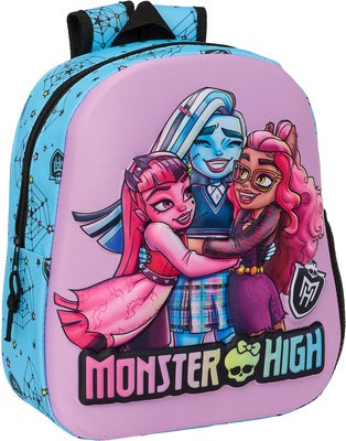 Monster High 3D Ryggsekk 8,5L, Blå/Lilla
