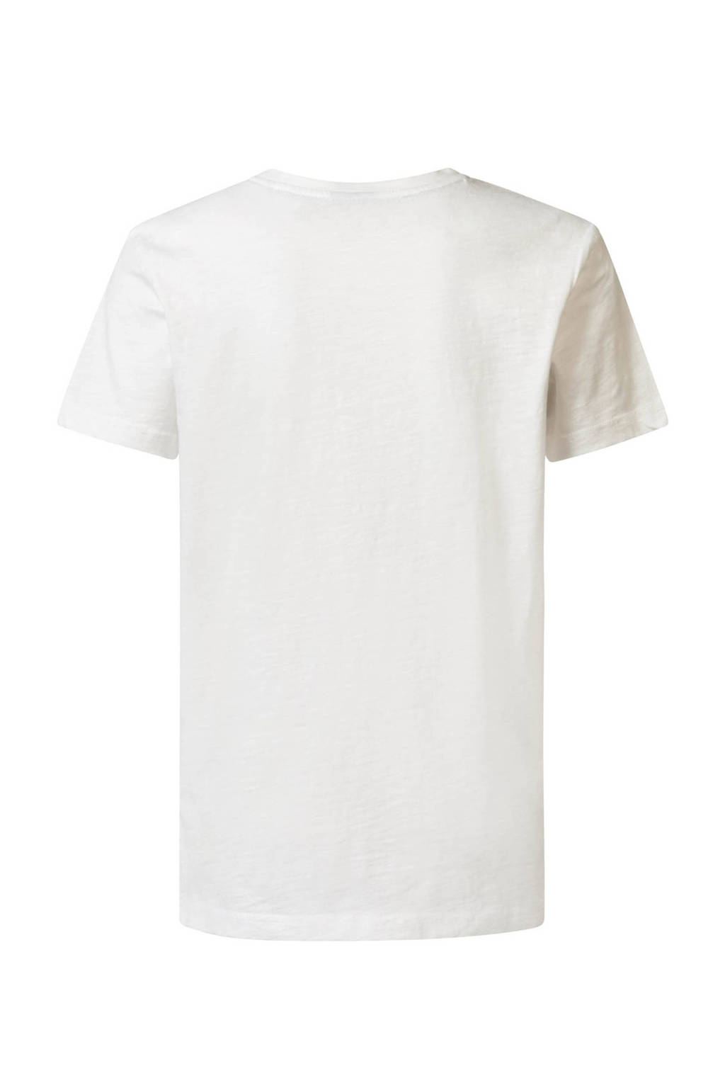 Petrol Industries T-shirt met printopdruk wit