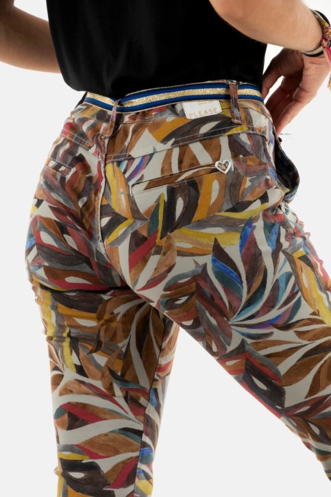 pantalons please p0ku 1125 madreperla