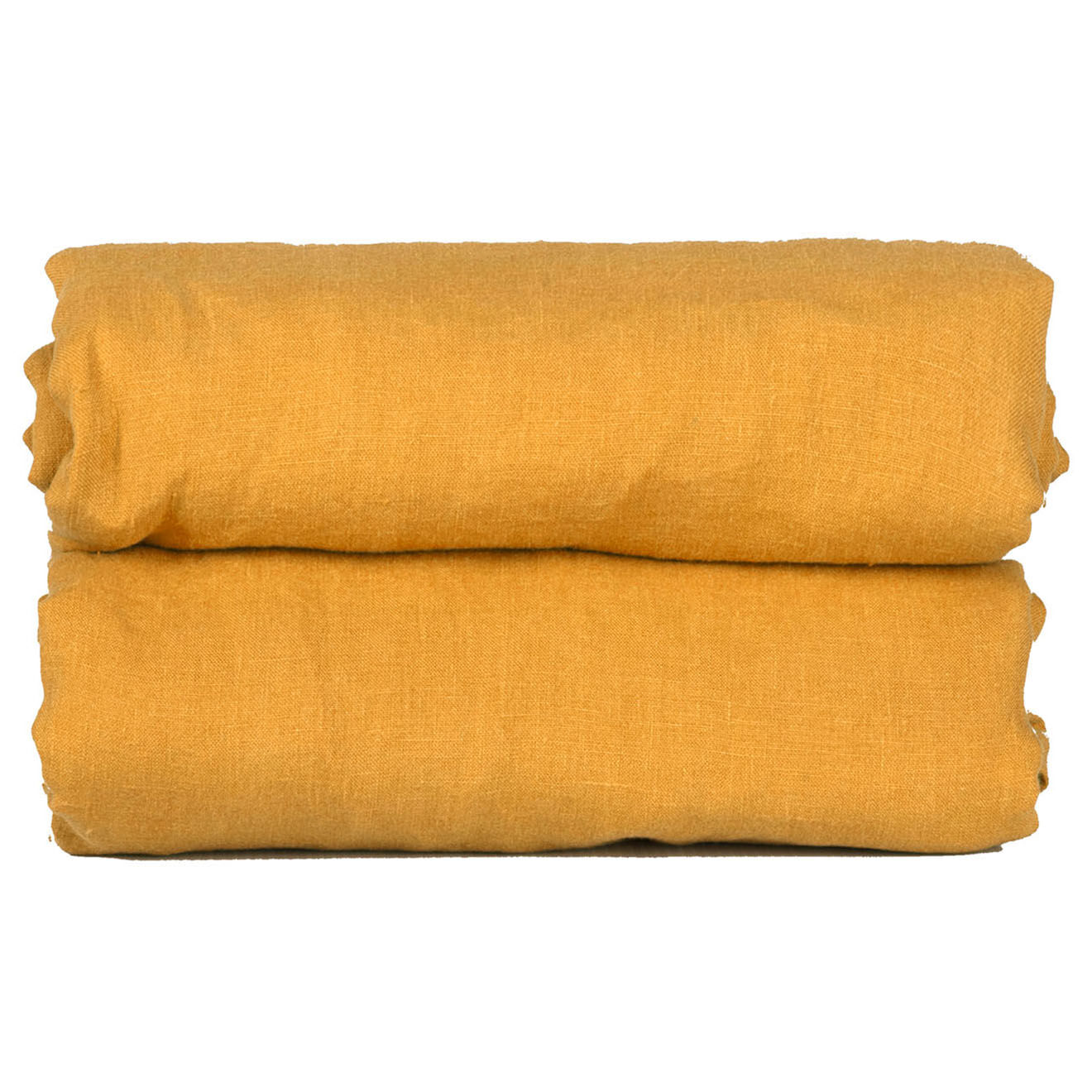 Febronie Home Drap housse 100% Lin Hortense safran