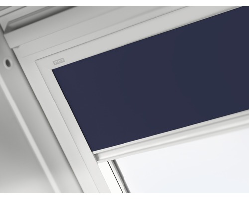 VELUX Advantage Set: Warmtewerende luifel, transparant zwart, en verduisterende rolgordijn, donkerblauw DOP C02 1100S