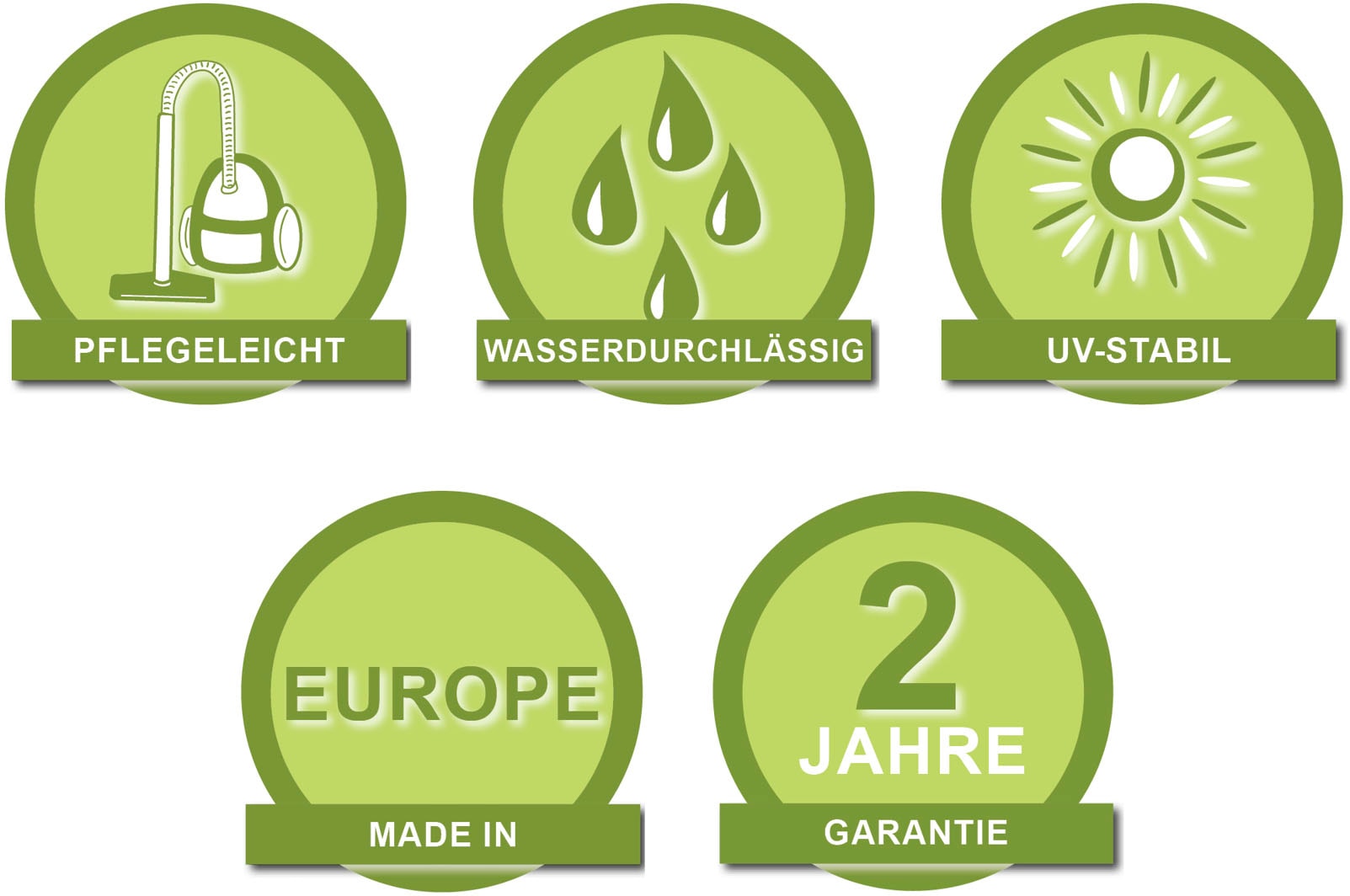 Andiamo Kunstrasen »Dijon, Made in Netherlands« rechteckig 6 mm Höhe aus Nadelfilz, mit Noppen, strapazierfähig, wasserfest & UV-beständig