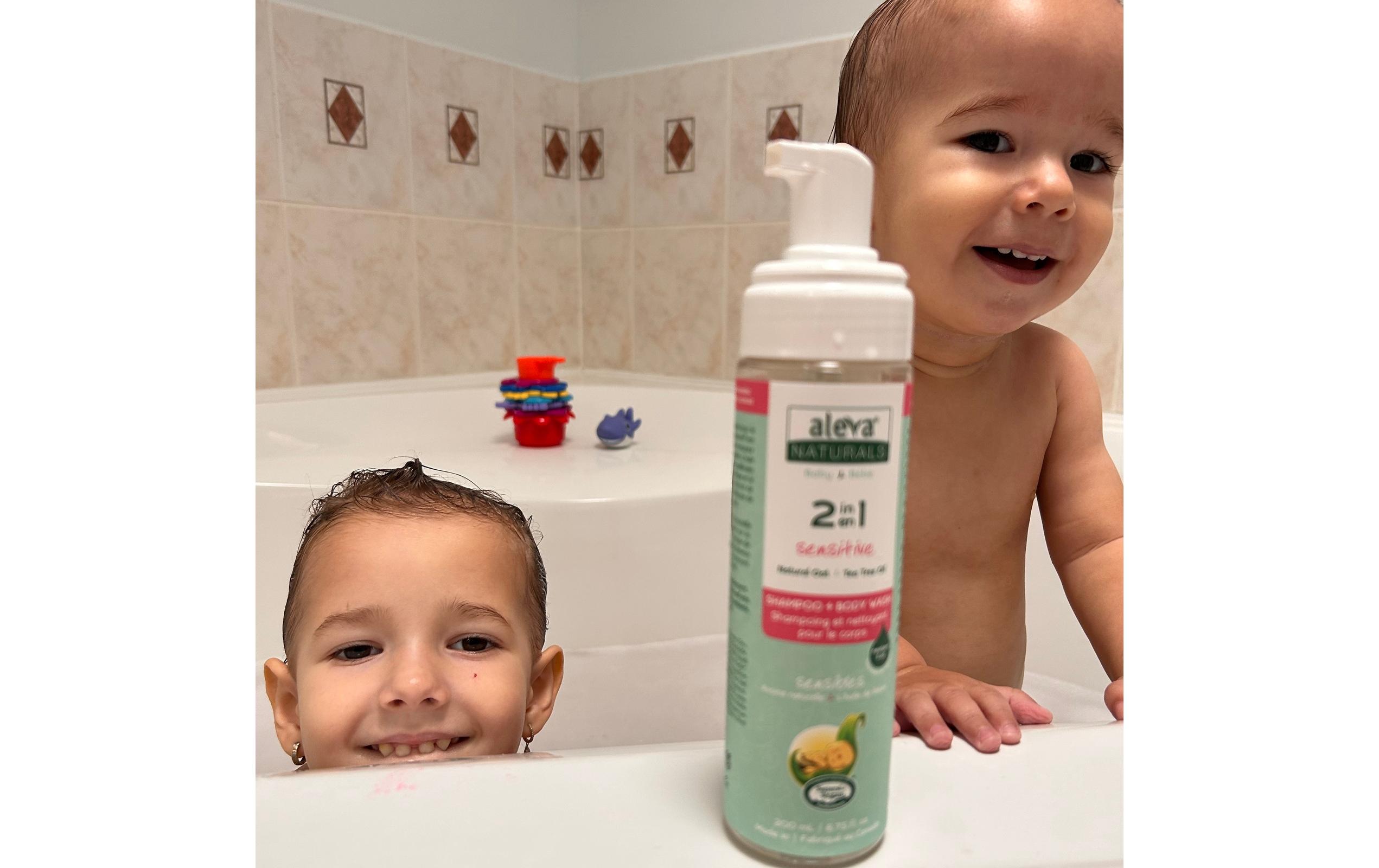 2in1 Shampoo und Duschgel 200 mlReinigendes und beruhigendes mildes Shampoo und Körperwaschmittel für Babys