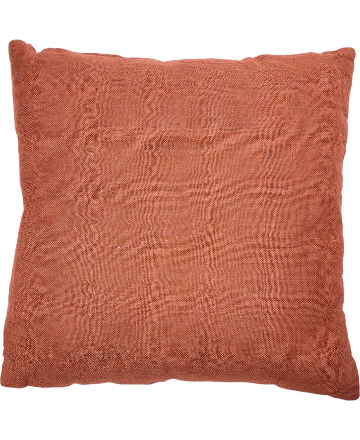 Magasin du Nord Collection LINEN/RUST, PYNTEPUDE 48x48 CM Rød
