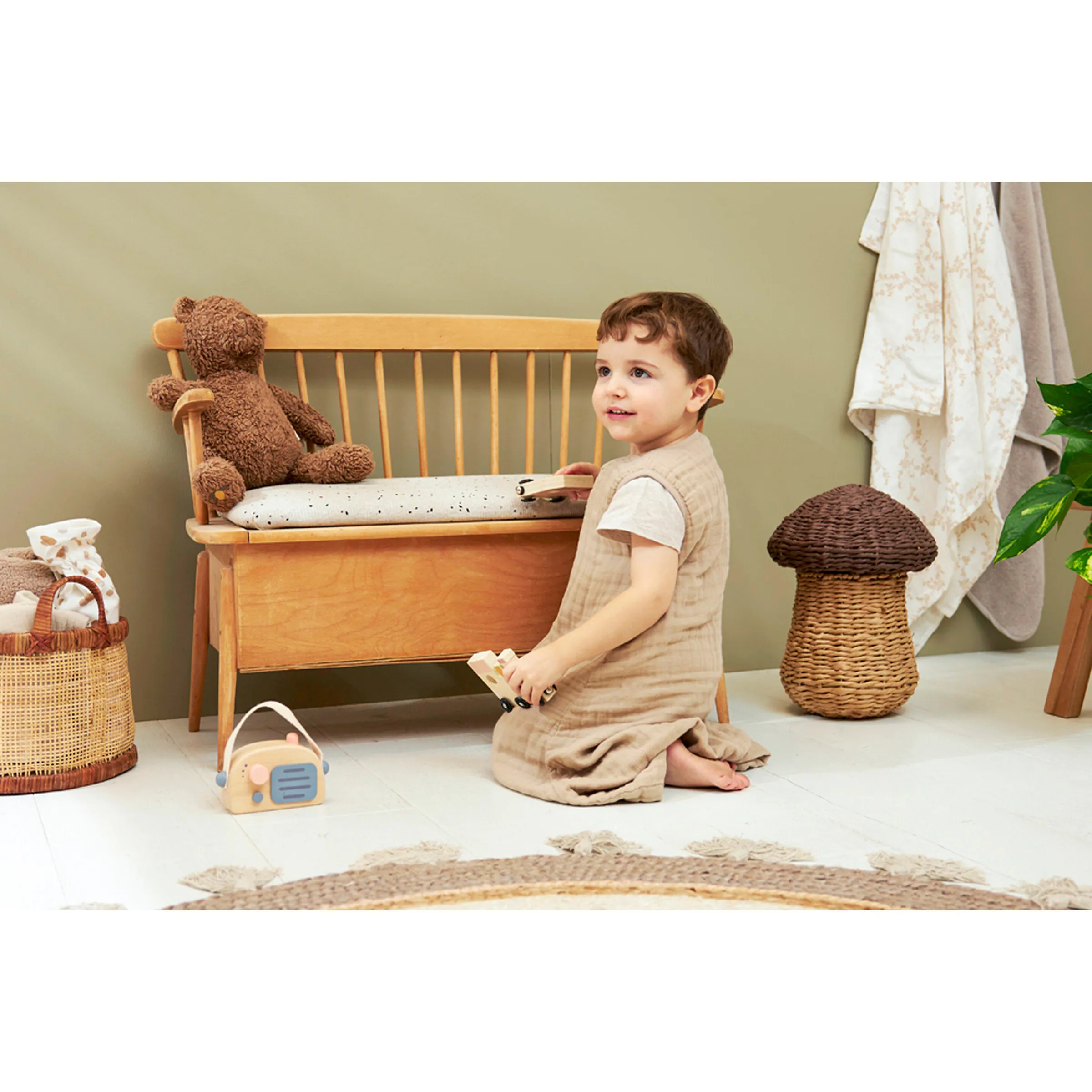 Meyco Baby Sommer-Sleepoverall Mull 0.5 TOG Sand